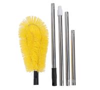 Herramientas de limpieza de canaletas, barras largas de acero inoxidable Nylon Capacidad de herramienta de limpieza de canalones ajustables para despejar fácilmente las hojas y