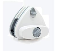 Herramientas de limpieza de vidrio, Limpiador de ventanas magnético triangular doble cara, limpiador vidrios plástico ABS, cepillo limpieza antioxidante(White 3~32mm)