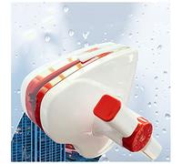 Herramientas de limpieza de vidrio, Limpiador de vidrios magnético doble cara, cepillo for limpiar ventanas, limpiador, lavado, herramienta limpieza(Red,5~25mm)