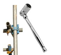 Herramientas de : llave de trinquete de zócalo, llave de carraca portátil ajustable, mango ergonómico para conducir vehículos trabajadores del hierro accesorio