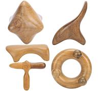 Herramientas de madera Gua Sha, herramienta de drenaje linfático Herramientas de masaje terapéutico Herramienta de raspado de masaje Tabla de raspado de madera fragante para espalda, piernas, brazos