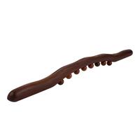 Herramientas de madera para terapia de madera, masajeador de drenaje linfático, doble fila de 34 cuentas, tratamiento de puntos, herramientas Gua Sha para la espalda de la pierna