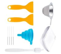 Herramientas de mantenimiento de impresora de resina, cepillo de limpieza de filtro de acero inoxidable y raspadores para una limpieza eficiente de la impresora de resina
