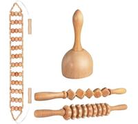 Herramientas de masaje maderoterapia | Set de Drenaje Linfático for Esculpir el Cuerpo, Kit Maderoterapia for Anticelulítico(4Pcs2)