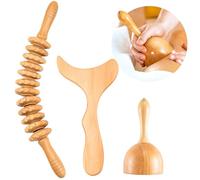 Herramientas de masaje para terapia de madera