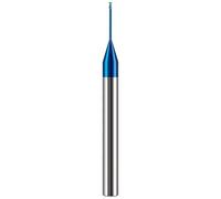 Herramientas De Mecanizado Mecánico CNC, Fresas De Fondo Plano De Ranura Profunda Con Recubrimiento Nano De Carburo De Acero De Tungsteno De 2 Flautas HRC65,0.5x4Cx4Dx50L