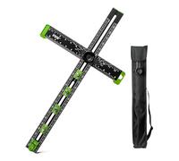 Herramientas de medición cuadradas en T ajustables de 24 pulgadas, 6 en 1, precisión de 1/16 pulgadas, regla de posicionamiento de perforación de aluminio