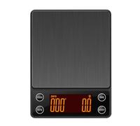 Herramientas de medición ES Presso Escala con temporizador 3kg/0 1g Precisión Café B E una escala Digital Verter sobre café Portátil Recargable Auto Tara y Agua Inteligente Adecuado para Amantes