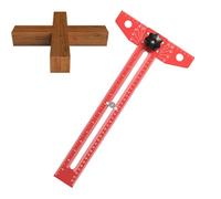 Herramientas De Medición Para Carpintería | Escuadra En T De Aleación De Aluminio - Regla T De Marcaje - para Carpintería, Construcción, Dibujo, Pintura, Costura, Instalación y Mejoras del Hogar