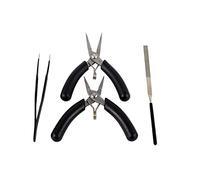 Herramientas de Modelo de Metal, Juego de Herramientas de doblado de Metal DIY,Herramientas de Montaje de Rompecabezas de Metal 3D Incluyen Kit de Herramientas de 4 Piezas