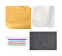 Herramientas de papel de arte - Herramienta de estampado de papel de aluminio | Juego de hojas educativas reutilizables de doble cara para proyectos de pintura en clase Decoraciones para