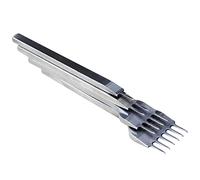 Herramientas de perforación de costura de cuero Punch 1246 puntas Metal Diamond Lacing Hole Punches Costura Cordones Perforar Herramientas de costura