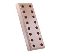 Herramientas de perforación de madera de pino para manualidades, organizador de herramientas de cuero, caja de almacenamiento de herramientas de madera, bloque de alicates