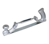 Herramientas de pulido de carrocería de coche, soporte de archivos de acero curvado ajustable de 14 pulgadas con dientes gruesos y medianos de aluminio fundido y marco de acero chapado (D)