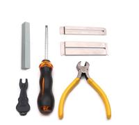 Herramientas de reparación de Guitarra Juego De Herramientas Para Cambiar Cuerdas De Guitarra, Herramientas De Pulido Para El Cuidado De Los Trastes, Juego De Herramientas Para Guitarra, Junta De Pied