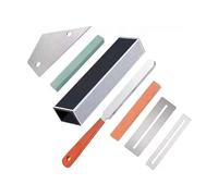 herramientas de reparación de guitarras Kit De Herramientas Reparación Y Mantenimiento Archivos Cuñas Regla Niveladora Guitarra Bajo Eléctrico Piedra Lijado(Seven-piece set)