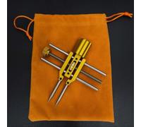 Herramientas de reparación de lentes, eficientes herramientas de lente de cámara ajustables, diseño ligero de acero inoxidable, herramienta de apertura de lente de llave cruzada FITTEST para