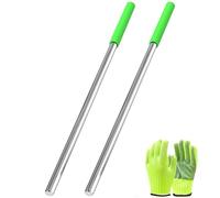 Herramientas de reparación de muelles de puerta de garaje, pubs de bobinado de pulgadas de diámetro con mango reforzado y guantes de seguridad de trabajo, juego de varillas de resorte para prevención