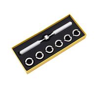 Herramientas de reparación de Reloj de relojería Set de reparación de tapa profesional Abrelatas de caja ranurada Kits de herramientas de reparación de relojes para Rolex Oyster, plata