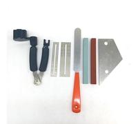Herramientas De Reparación Guitarra Juego De Regla Niveladora De Piedra De Lija para Lima De Bobinadora De Cuerda