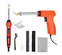 Herramientas de reparación parachoques coche 100W, soldador, herramientas planchado cuero, Kit soldadura plástico, eléctrico Para uso doméstico(Deluxe Rackage,0)