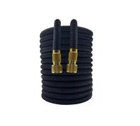 Herramientas de riego for jardinería, manguera mágica extensible, flexible, negra, for jardín, alta presión, for lavado de autos, boquilla de 7,6 a 30,5 m(25ft)