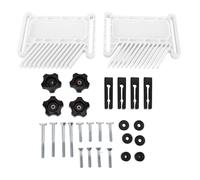 Herramientas de seguridad para carpintería, tablero de plumas ajustable, apilable para sierras de mesa, mesas enrutadoras, sierras de cinta, entusiastas del taller de estudio, (Blanca)