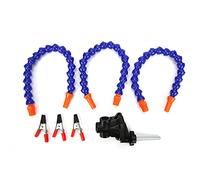 Herramientas de soldadura de brazo 3 Abrazadera de mano flexible con soldadura de aleación de aluminio Base fija Kit de reparación de estación de soldadura completa para