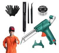 Herramientas de soldadura láser industrial con calentamiento interno, juego de pistola de soldar multifunción, calor interno del soldador, eliminación de óxido, corte y soldadura (Green-5pcs Set)