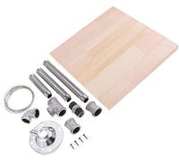 Herramientas de soporte para estatua de arcilla, tubo galvanizado de metal y base de madera natural, kits de herramientas para manualidades de alambre y armaduras