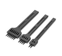 Herramientas de StikSelpunch- Herramienta de Perforación Orificio Manual Acero 2/4/6 Prong Chisel Acero para Aprendizaje, Productos Goma y Papel