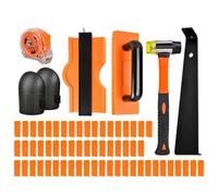 Herramientas de suelo laminado, kit de instalación de suelo - Herramientas de suelo de madera de 107 piezas Herramientas de instalación de pisos | Herramientas versátiles para pavimentaz