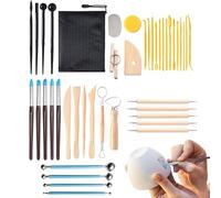 Herramientas de tallado de cerámica, herramientas de tallado de arcilla - 42 piezas Kit de cerámica de de para adultos | Suministros prácticos de escultura Tallado de para e