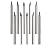 Herramientas de tejer de acero inoxidable de 78 x 5 mm para pulseras tejidas a mano, cinturones y reparaciones de equipo con puntas suaves para enhebrar sin esfuerzo (10 piezas)