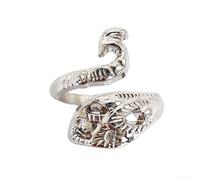 Herramientas de tejer de metal de PC, accesorios de guía de hilo de ganchillo con anillos de punto de pavo real hechos a mano diseñados para tensión ajustable y uso con bolsa de almacenamiento