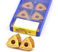 Herramientas de torneado, 10 Uds insertos cortadores 10 Uds cortador de inserciones de carburo 14x14x2mm 30 grados 4 bordes cuadrados cuchillas de borde redondo for herramienta de torneado de madera(W