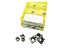 Herramientas de torneado de carburo for tornos CNC MT060204, MT060208, MT09T304, MT09T308, MT120404, MT120408 y LF6018(10PCS,LF6018,CCMT060208)