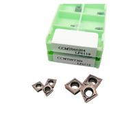 Herramientas de torneado de carburo for tornos CNC MT060204, MT060208, MT09T304, MT09T308, MT120404, MT120408 y LF6018(10PCS,LF6118,CCMT120404)
