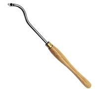 Herramientas De Torneado De Madera, Herramienta De Acabado De Torno De Torneado De Madera Con Cuello De Cisne Hueco, Cortador De Torno Para Carpintería (large Bending Wood Turning Tool(with Handle))