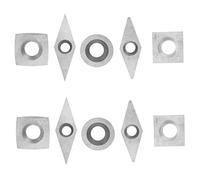 Herramientas de torneado, Insertos de cortadores 10 unids/set cuchillas redondas cuadradas de diamante insertos de carburo de alta dureza cortadores de torneado for carpintería for barra perforadora