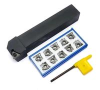 Herramientas de torno SER 1212 1616 2020 2525 H16 K16 M16 portaherramientas de torneado de roscas 16ER PCD CBN insertos de carburo AG55 AG60 insertos Herramienta de Torno(12mm and AG55 PCD)