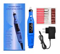 Herramientas de uñas sacapuntas eléctrico para quitar la piel muerta (azul)