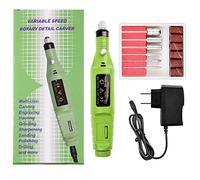 Herramientas de uñas sacapuntas eléctrico para quitar la piel muerta (verde)