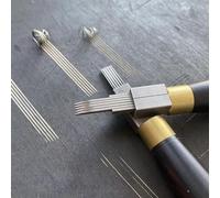 Herramientas De Xilografía, Buril De 5 Hilos, Hoja Redonda/angular, Herramientas Profesionales Para Grabado En Linóleo Con Mango De Ébano Para Artistas Y Grabadores