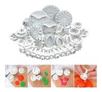 Herramientas DIY de decoración 33 piezas para masa Fondant galletas cortadores émbolo sugarcraft flor hoja mariposa corazón postres repostería y