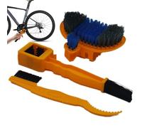 Herramientas eficaces de limpieza de cadena, arandela de cadena de motocicleta, kit de limpieza de bicicletas, juego de cepillos de 3 piezas, plumeros para una limpieza eficiente de la cadena, ideal