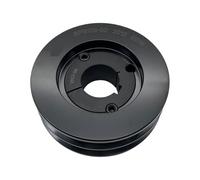 Herramientas eléctricas de correa de tipo V, Polea tipo V Correa trapezoidal Doble ranura 132 mm DE 125 Paso 2012 Buje 24-50(40mm)