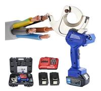 星姿 Herramientas eléctricas, herramienta de corte de cables de 65 mm y 18 V con 2 baterías recargables para alambre trenzado de acero, núcleo de acero, cable de aluminio y cobre