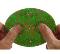 Herramientas espirituales y regalos de meditación y atención plena para aliviar el estrés y sanar; Placa portal de cobre de geometría sagrada de Powerforms, de 14,6 cm x 10,8 cm (5,75” x 4,25”)
