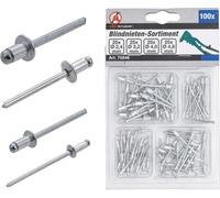 BGS Diy 75846 | Surtido de remaches ciegos | Ø 2,4 - 4,8 mm | 100 piezas